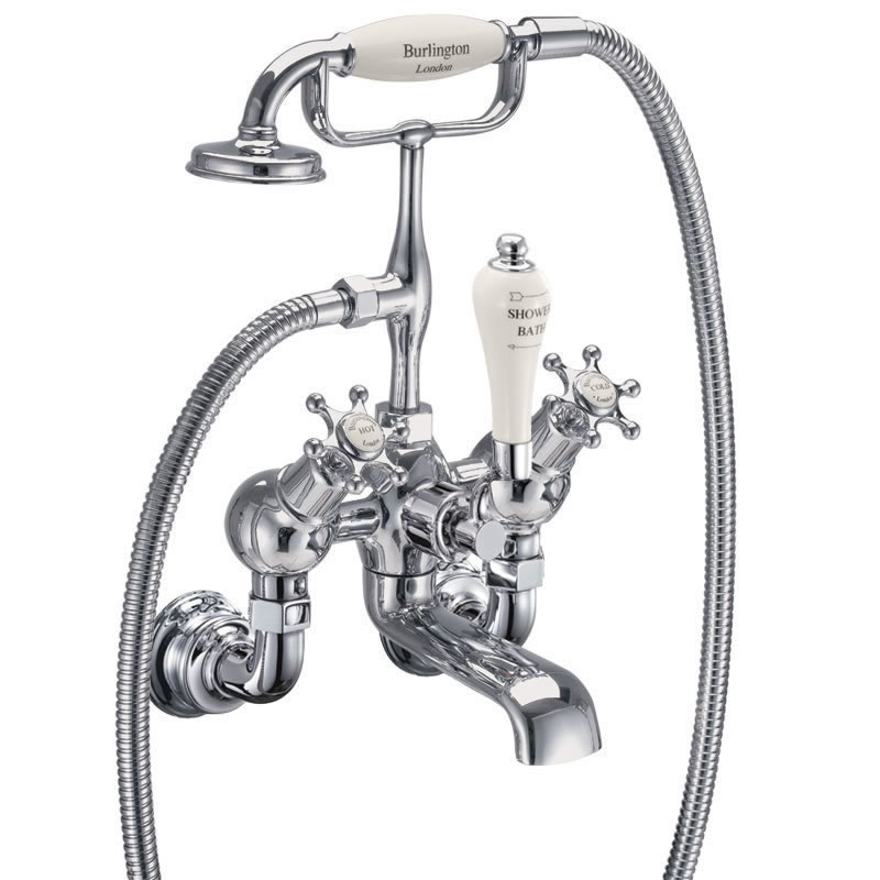 Birkenhead Medici Regent angled bath shower mixer - wall mounted 